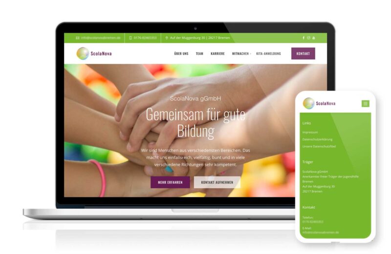 Webdesign Kita Bremen | LAKRIZZ - Studio für Design & Webentwicklung von Jana Wiescholek