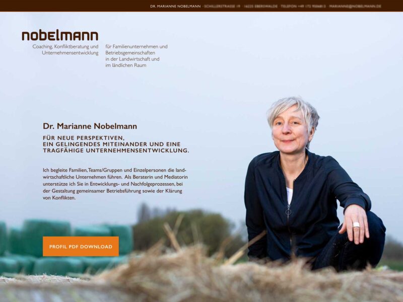 Webdesign Webvisitenkarte Coaching Unternehmensbearatung Konfliktberatung - LAKRIZZ Design Bremen, Jana Wiescholek