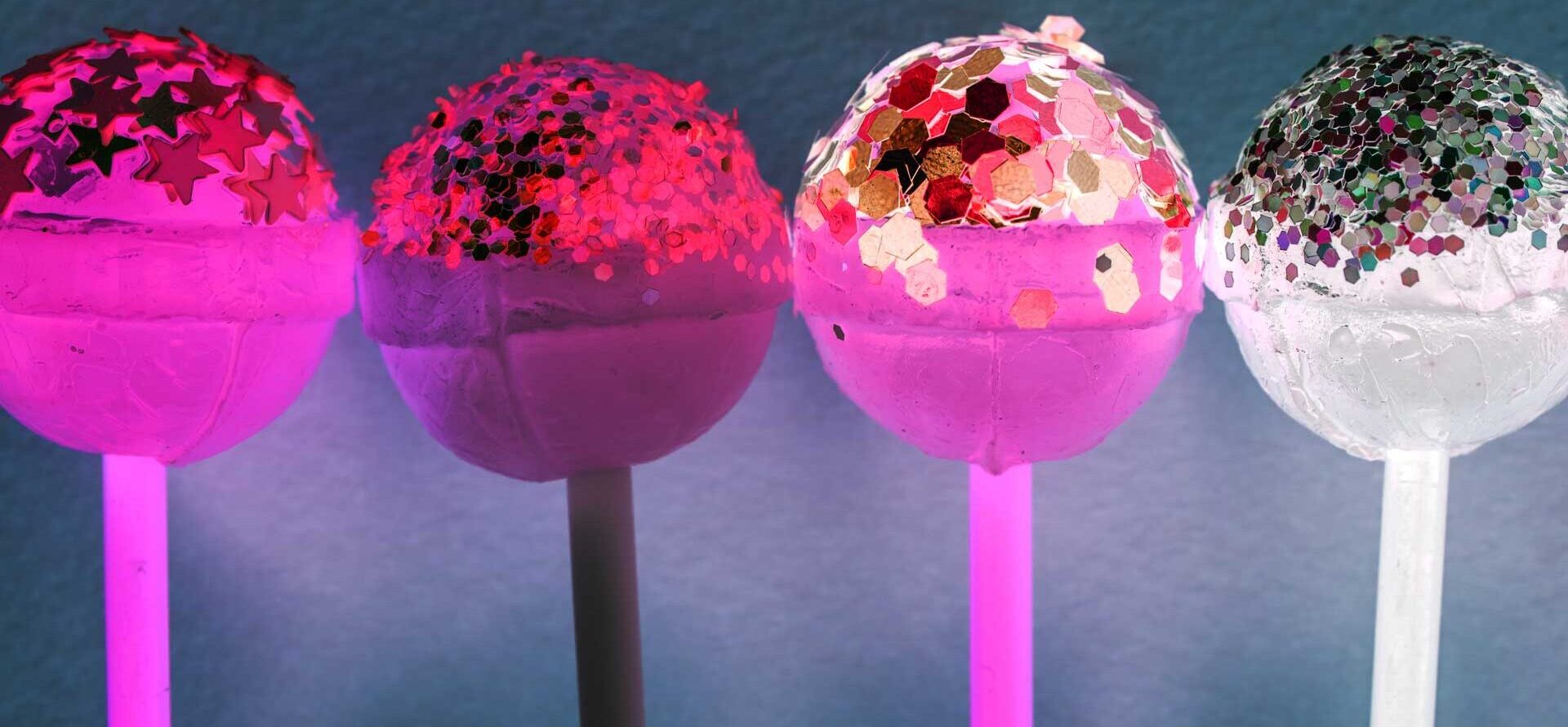 Glitzer Lollies